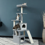 Tree House Tower Condo With Sisal-Covered Scratch Posts