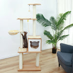 Tree House Tower Condo With Sisal-Covered Scratch Posts