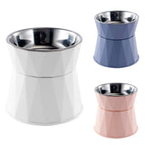 Stainless Steel Cat Dog High Foot Dog Bowl