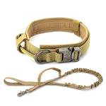 Dog  Adjustable Tactical Collar And Leash Set