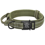 Personalized Military Tactical Dog Collar With Handle