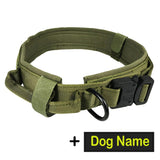Tactical Large Dog Collar Personalized