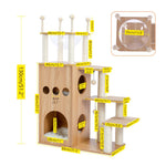 Wooden Modern Cat Tower