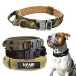 Tactical Large Dog Collar Personalized
