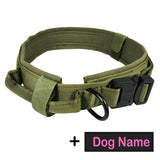 Tactical Large Dog Collar Personalized