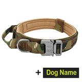 Tactical Large Dog Collar Personalized