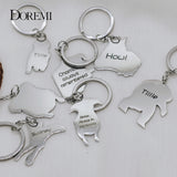 Stainless Personalized Pet Keychain