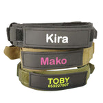 Tactical Large Dog Collar Personalized