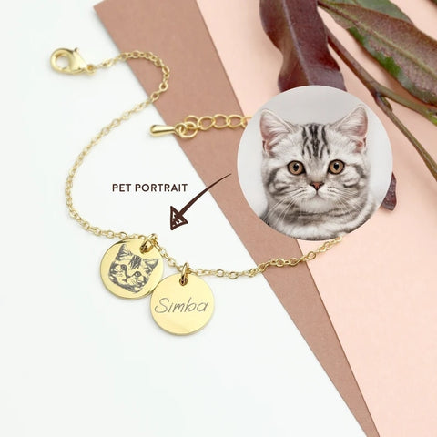 Personalized Pet Portrait Bracelet