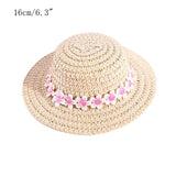 Straw Hat for Cat or Small Dogs