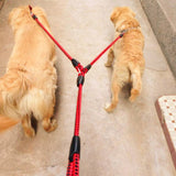 Braided Nylon Dual Dog Leash