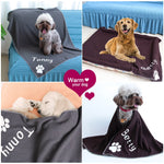 Fleece Dog Personalized  Blankets