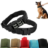 Personalized Tactical Dog Collar With Control Handle