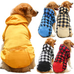 Large Dog Hoodies Winter Warm Sweater