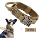 Personalized Tactical Dog Collar With Control Handle