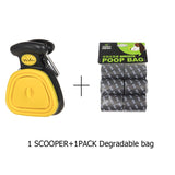 Dog Pet Foldable Pooper Scooper With 1 Roll bags